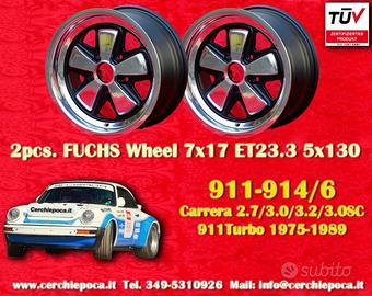 2 pz cerchi Porsche Fuchs 7x17 ET23.3 5x130