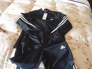 Tuta originale nera Adidas ragazza