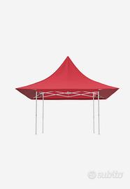 Gazebo mastertent con  tettoia  colore rosso nuovo