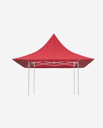 Gazebo mastertent con  tettoia  colore rosso nuovo