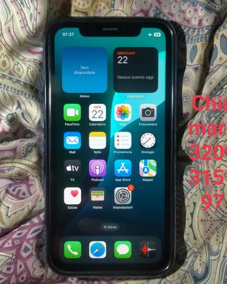 iphone 128 giga COME NUOVO con cover blu metallizz
