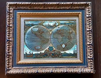 antica mappa Nova Totius Terrarum Orbis Geographic