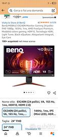 BenQ MOBIUZ EX240N Monitor Gaming 