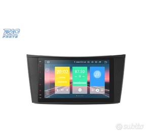 RADIO GPS ANDROID 10 PER MERCEDES CLS E W211 02-08