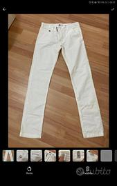 jeans bianco donna nuovo
