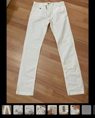 jeans bianco donna nuovo