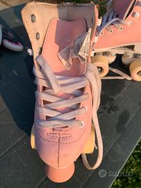 Oxelo Roller artistico Quad Rosa