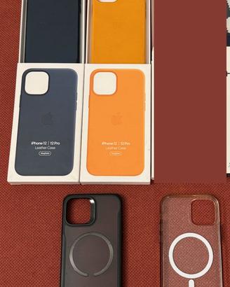 Cover pelle originali Apple Iphone 12-pro colorate