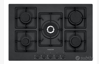 PIANO COTTURA NERO NEOX CM 75