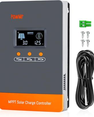 Regolatore Solare MPPT 100Am, 12V 24V 36V 48V Aut.