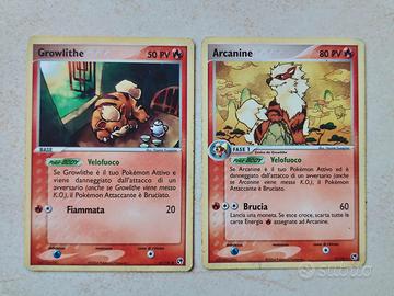 Growlithe 65/100e Arcanine 15/100 Ex sandstorm