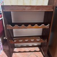 Porta vini / cantinetta in legno – stile rustico