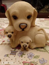 Statuetta Cagnolini Ceramica 15x9xH15