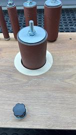 Base per levigare coi rulli per trapano a colonna