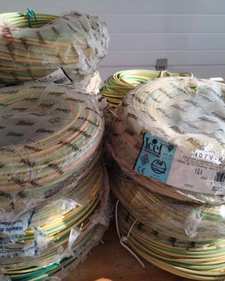 Cordina elettrica unipolare 1 x 4 giallo/verde