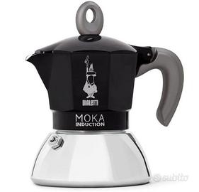 Moka Induction, 2 Tazze (100 ml), Adatta a Tutti