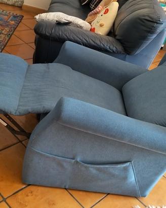 Poltrona relax elettrica reclinabile 2 motori