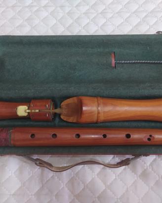 Antico flauto dolce in legno marchio Barenreiter
