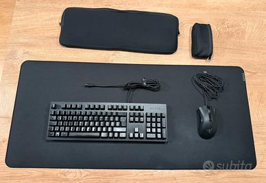 Razer Huntsman + Deathadder + tappetino + astucci