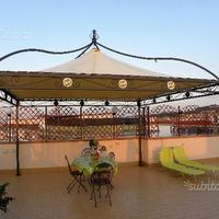 Gazebo in ferro battuto a mano quadrato