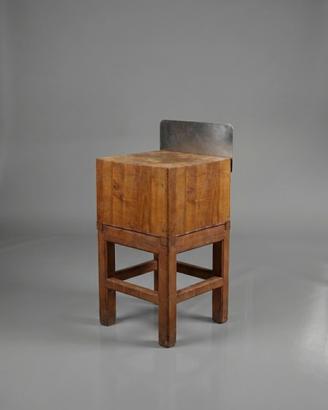 Ceppo da Macellaio in Legno Massello