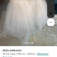 Vestito battesimo bimba