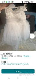 Vestito battesimo bimba
