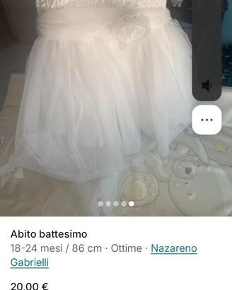 Vestito battesimo bimba