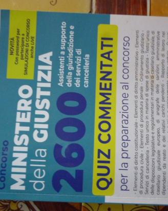 NDL concorsi Libro quiz Ministero della giustizia
