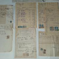 lotto storia postale documenti con marche da bollo