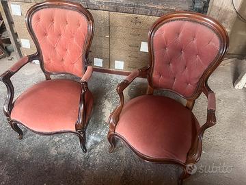 Coppia di poltrone dell’800