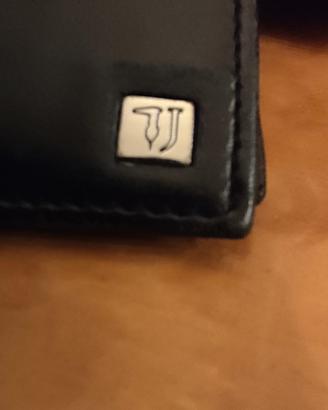 Portafoglio Trussardi Jeans in pelle colore nero 