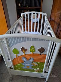 Lettino  Pali  con materassino