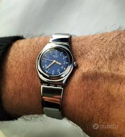 Swatch Irony AG1998 Orologio Vintage argentato Blu