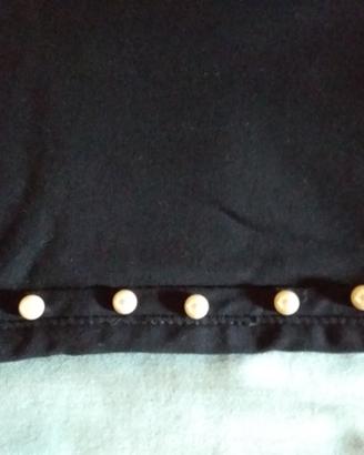 Pantaloni neri con perline