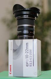 Canon EF-S 1/22mm  USM- con scatola e paraluce
