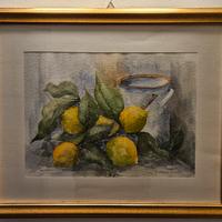 Quadro Acquerello: Natura Morta con Limoni