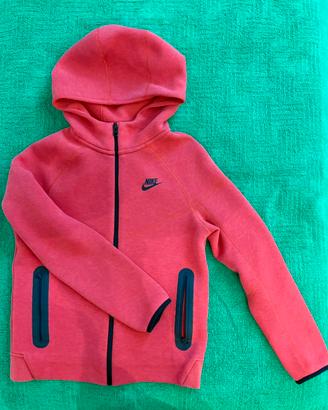 Nike Tech fleece  felpa rossa ragazzo