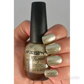 Smalto per Unghie colore oro glitterato glitter ve