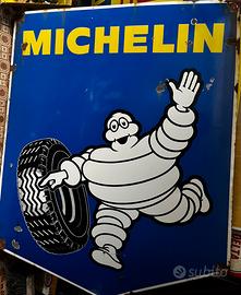 Tabella smaltata Omino Michelin