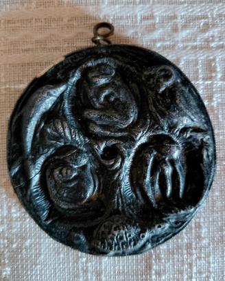 Medaglione Liberty in Gesso Bronzato - Primi '900