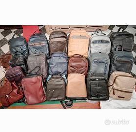 zaini e borselli piquadro e the bridge in pelle 