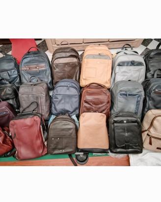 zaini e borselli piquadro e the bridge in pelle 