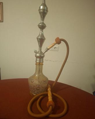 Narghilè nuovo cm 68 in vetro decorato