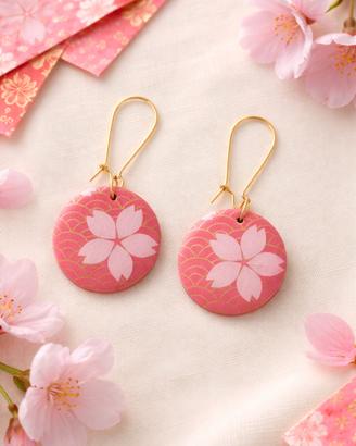 orecchini in decoupage giapponese 