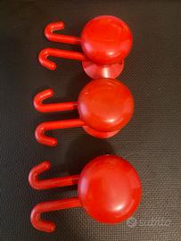 Set 3 Appendiabiti da parete /porta /vintage