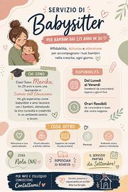 Servizio di babysitter da settembre