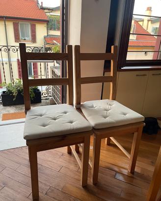 Due sedie IKEA IVAR
