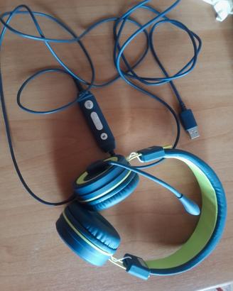 Cuffie microfonate imbottite a filo 