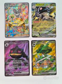 Lotto 4 Carte Pokemon Rare Nuove